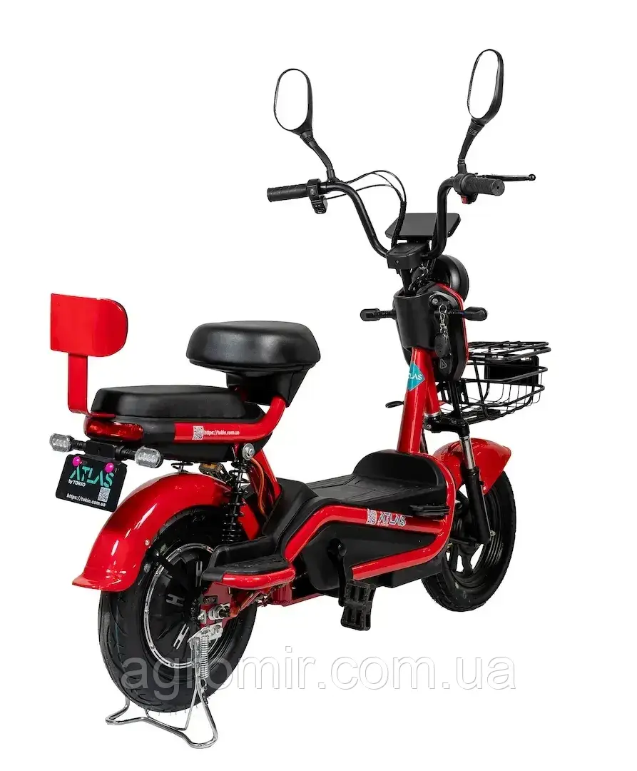 Електровелосипед Atlas Elegant 500W червоного кольору