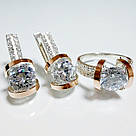 Срібний набір з золотими накладками, фото 2