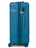 Валіза велика L поліпропілен синя 76х51х28+5/117л/4.9кг/Snowball 21204, фото 6