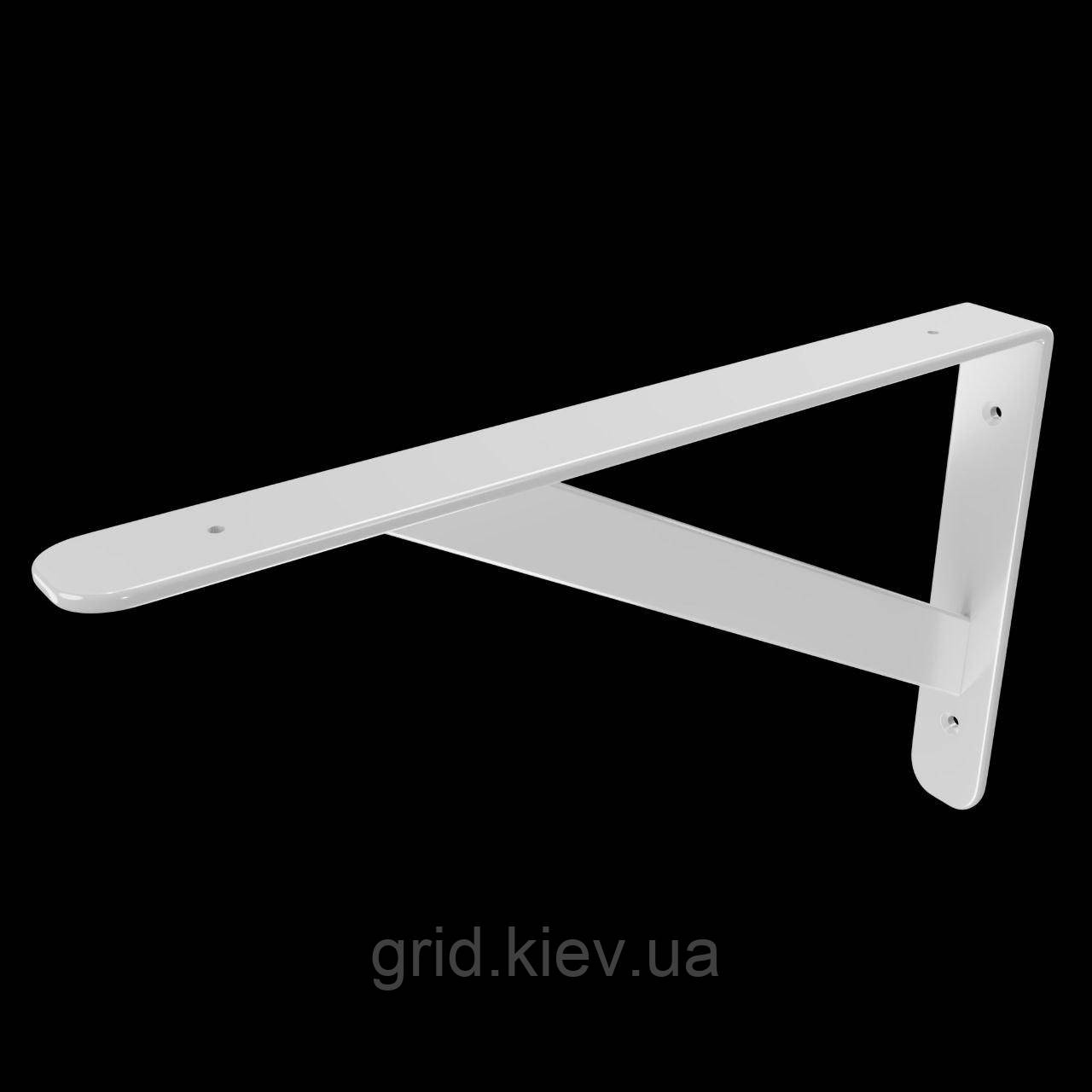 Кронштейн для полиць LOFT-02 400х300 посилений 1шт білий