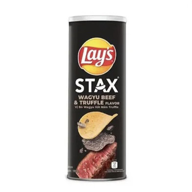 Чіпси Lay’s Stax Смак яловичини і трюфеля 100g, фото 1