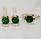 Срібний набір з золотими накладками, фото 3