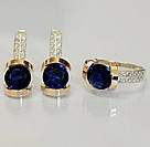 Срібний набір з золотими накладками, фото 4