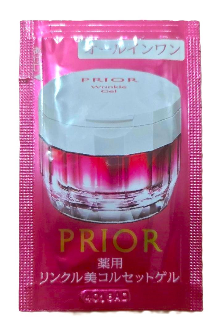 Shiseido Prior Wrinkle Gel all-in-one легкий гель-крем від зморшок із ніацинамідом, для зрілої шкіри, пробник 0,6 мл