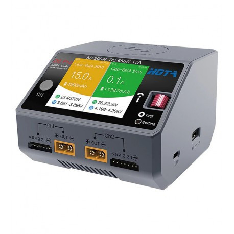 HOTA D6 Pro Dual 325W Зарядний пристрій, фото 1