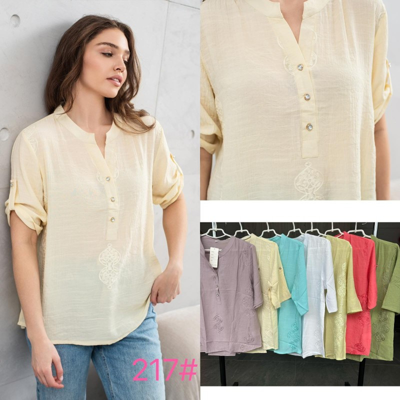Жіноча блузка, вишивка, льон. XL-4XL