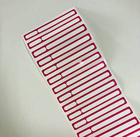 Наліпки на тіпси рожеві Total Beauty 1 аркуш, 50 шт