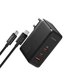Baseus GaN 5 Pro 160w +240w кабель (1m) black Зарядний пристрій
