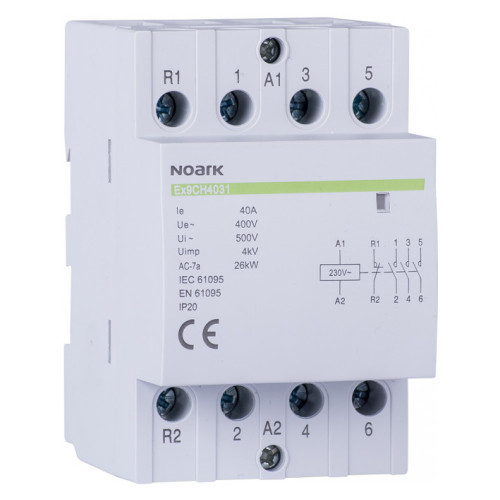 Модульний контактор Noark 40А 2NO+2NC 220/230V Ex9CH4022 107324