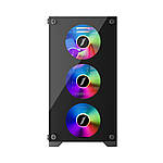 Корпус 1stPlayer X2-M-BK-4F1 Black без БЖ, фото 2