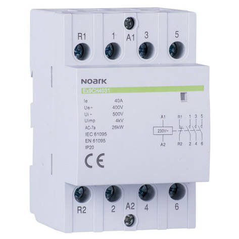 Модульний контактор Noark 40А 3NO+1NC 220/230V Ex9CH4031 107022, фото 1