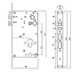 Розумний дверний біометричний замок SEVEN LOCK SL-7775BF black, фото 7