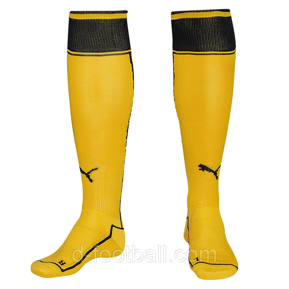 Гетри футбольні PUMA V1.08 жовтогарячі 700459-07, Жовтий, Розмір (EU) — 4 (43-46)