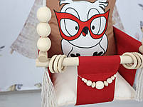 Підвісна гойдалка Розумна сова, фото 6