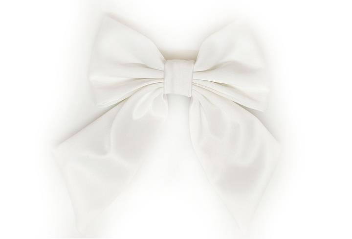 Шпилька для волосся молочна Бант, фото 1