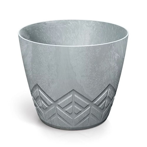 Горщик для квітів пластиковий Prosperplast Ареко BETON EFFECT 30*25см 12.8л бетон DARE300E-422U, фото 1