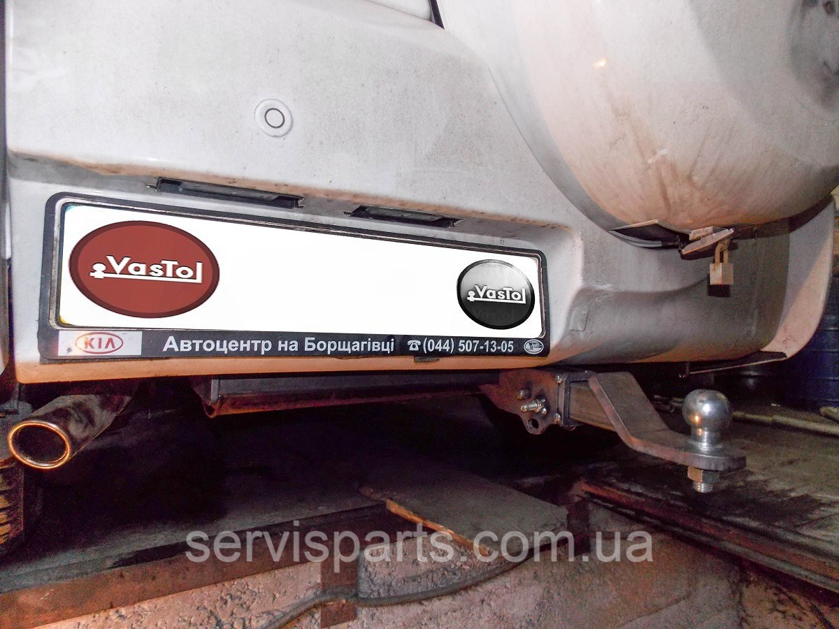 Фаркоп Chery Tiggo FL 2012-2014 (Чері Тіго) без підрізу бампера