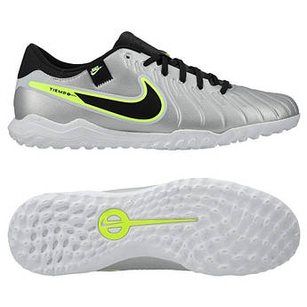 Сороконіжки Nike TIEMPO LEGEND 10 ACADEMY TF DV4342-001, Срібло, Розмір (EU) — 41