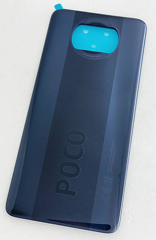 Задня кришка для Xiaomi Poco X3, сіра, Shadow Gray, оригінал (Китай), фото 1