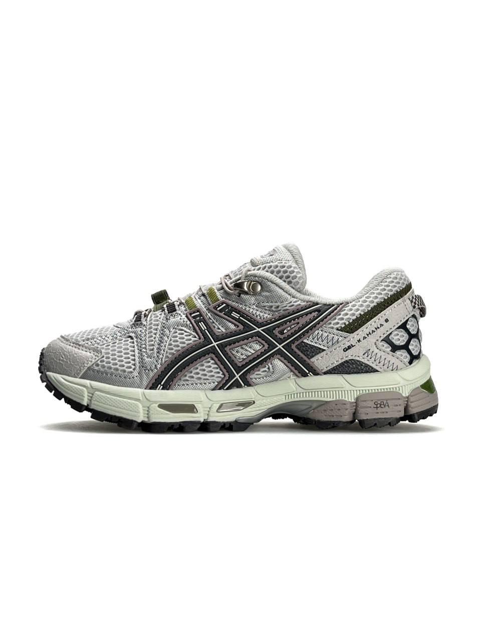 Жіночі шкіряні текстиль кросівки ASICS Gel-Kahana 8 Light Grey, кеди жіночі Асикс сірі 37