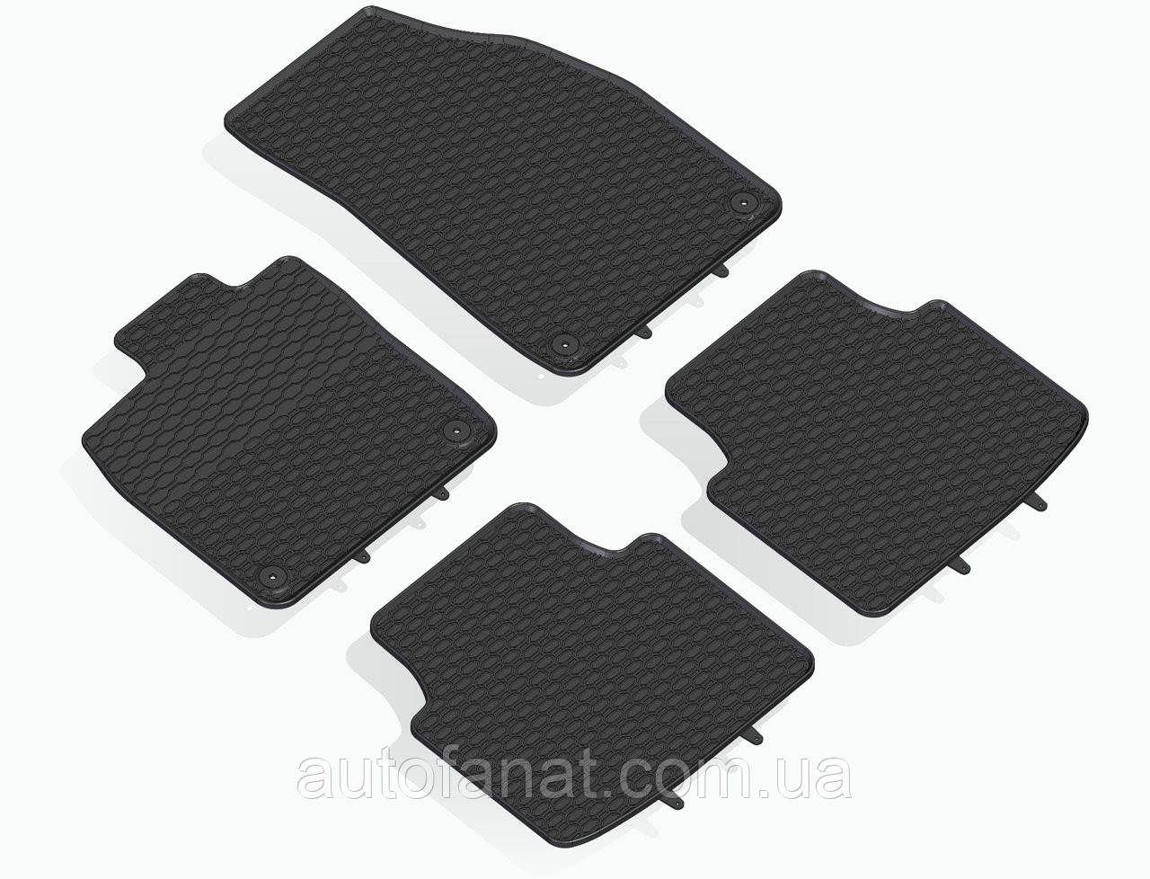 Килимки Audi Q4 e-tron, Skoda Enyaq iV, Volkswagen ID.4, ID.5, в салон гумові 4шт. Geyer & Hosaja Польща (911/4C)