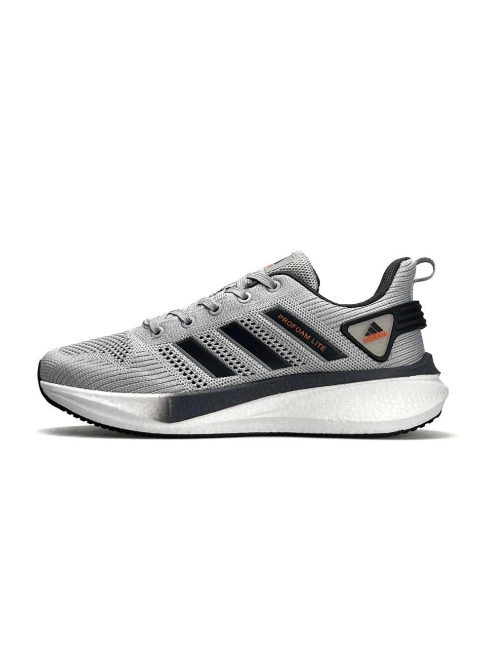 Чоловічі текстильні кросівки Adidas Profoam Lite Light Gray, кеди Найк текстиль сірі 41