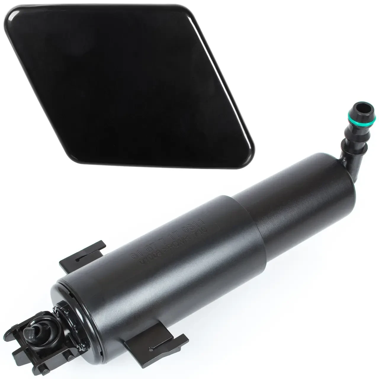 BMW 3 E90 E91 (04-08) ліва заглушка омивача фари + форсунка комплект, БМВ 3 е90 е91, фото 1