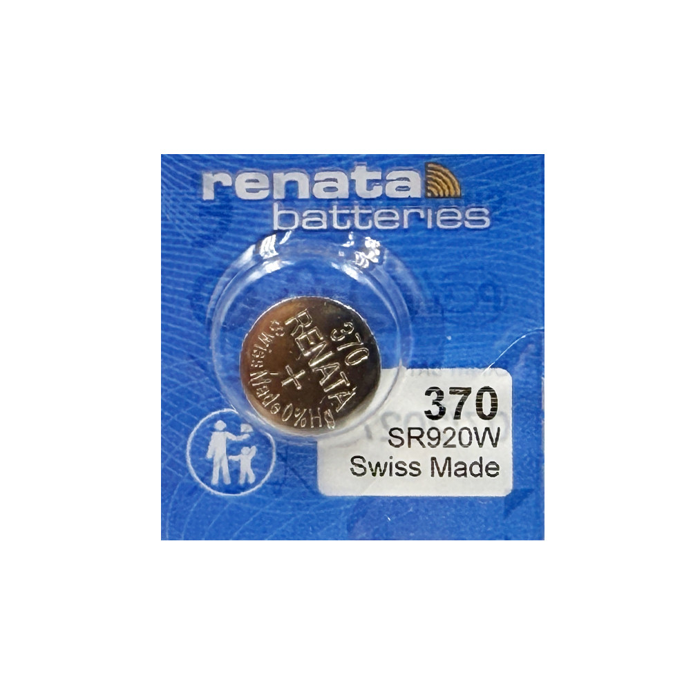 Годинникова батарейка 370 / SR 920 W / AG6 Renata Silver Oxide (1.55v) 1шт., фото 1