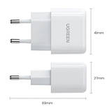 Зарядний пристрій UGREEN CD241 USB Type-C 20W Mini PD PD3.0 Fast Charger 3A Білий, фото 4