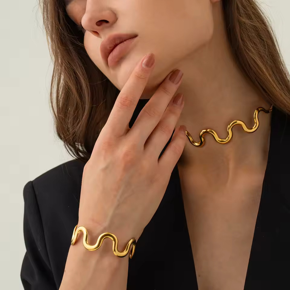 Жіночий браслет "Хвиля", фото 1