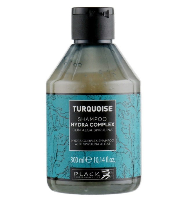Відновлювальний шампунь для сухого волосся Black Professional Line Turquoise Hydra Complex Shampoo, 300 мл