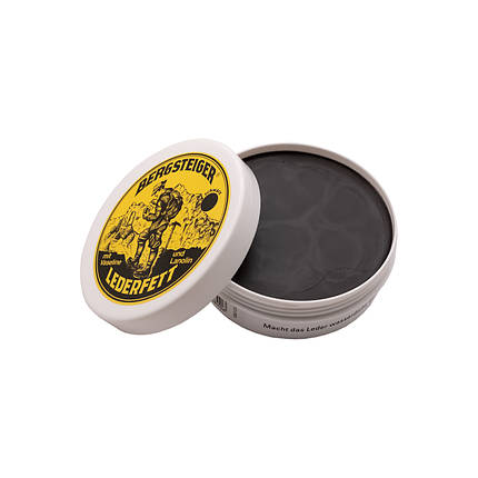 Водовідштовхуюче просочення для взуття HeySport Bergsteiger-Leather-Grease black 150 ml, фото 3