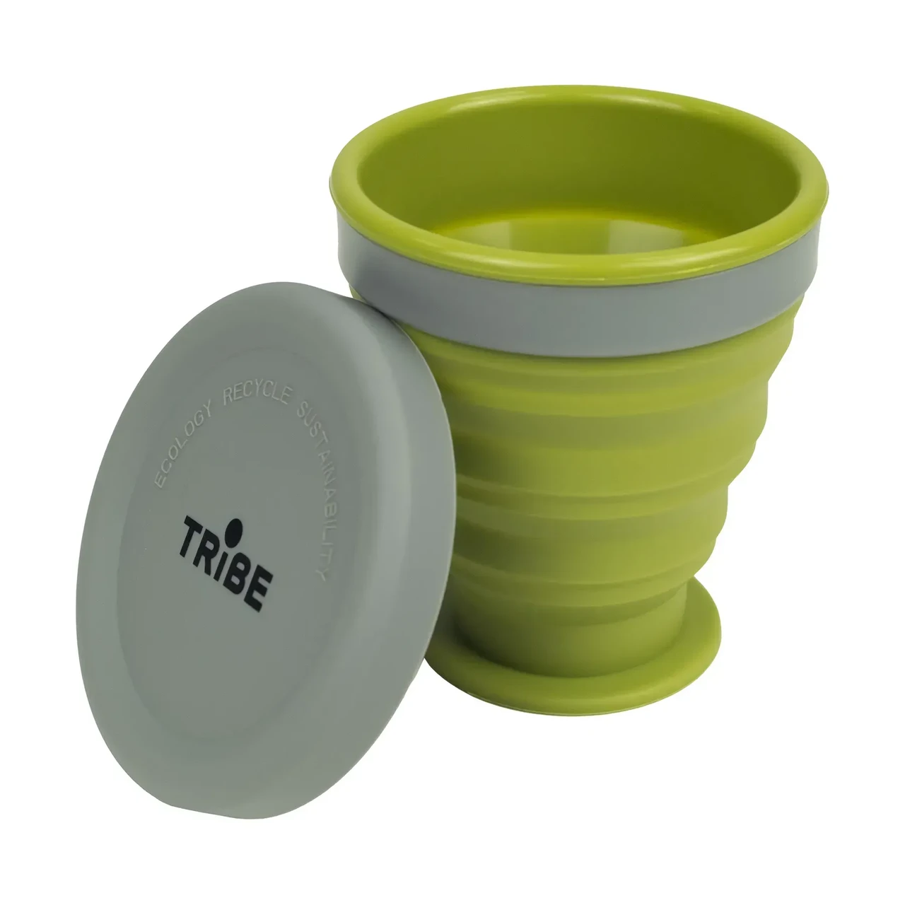 Стакан складаний силиконовий Tribe 200 мл T-FF-0001, olive