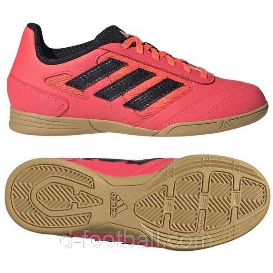 Футзалки дитячі adidas Super Sala II Indoor Football IG8754 Червоний, Рожевий, Розмір (EU) — 35, фото 1