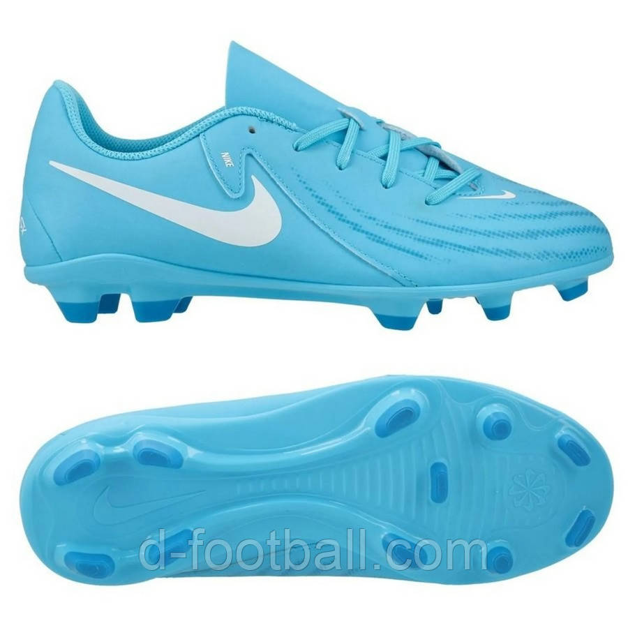 Дитячі бутси Nike JR PHANTOM GX II CLUB FG/MG FJ2600-400, Синій, Розмір (EU) — 35