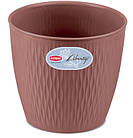 Горщик Stefanplast Liberty круглий рожево-коричневий 30x27см 14,2л (87325)