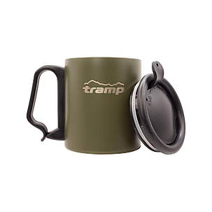 Термокружка TRAMP з поїлкою і защіпкою 350мл UTRC-020 olive, фото 1
