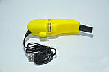 Міні USB пилосос для клавіатури FD 368 Yellow, фото 3