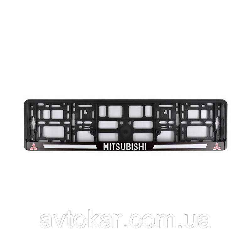Рамка номера CarLife для Mitsubishi чорний пластик (NH152) AVK AVK