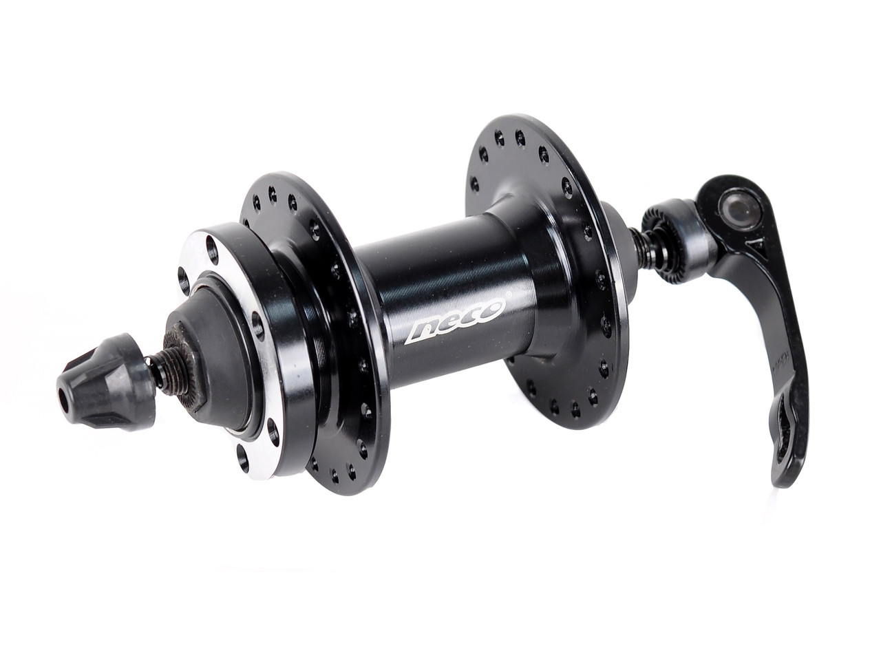 Втулка передня NECO AL 14Gx36H 100мм, MS37F, ексцентрик, чорна, фото 1