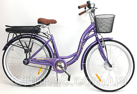 Електровелосипед Dorozhnik Akvamarin 26" (36 V 500 W, 18000 Ah) 2025 рік ПЛАСТИКОВИЙ БОКС, фото 1