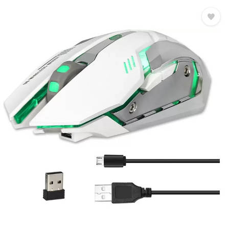 Комп'ютерна миша Zerodate X70 White, фото 1