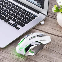 Комп'ютерна миша Zerodate X70 White, фото 5