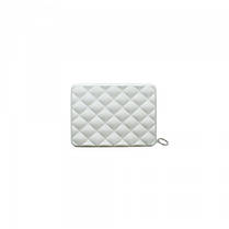 Гаманець на блискавці OGON Quilted passport, сріблястий QP_Silver, фото 5