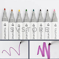 Набір двосторонніх маркерів для скетчингу 30 шт. / Набір фломастерів для малювання / Набір скетч маркерів hd