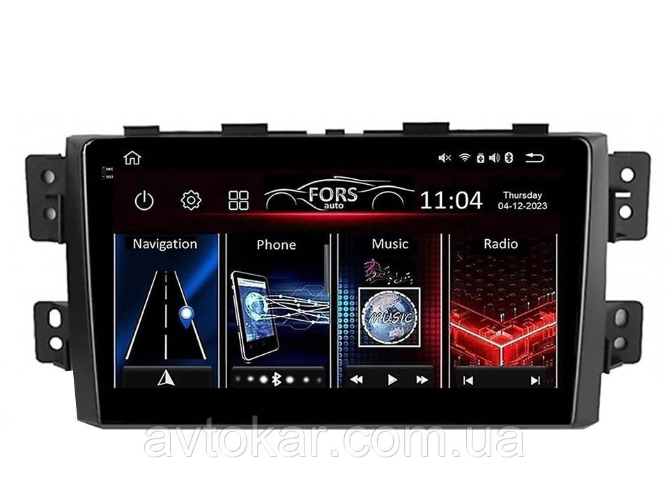 Штатна магнітола FORS.auto FS 2 PRO для Kia Borrego/Mohave (2+32Gb, 9") 2008-2016