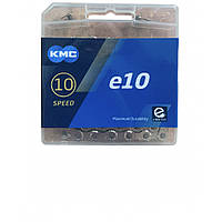 Ланцюг KMC e10 Silver 1/2 X 11/128 122 ланок з замком в боксі