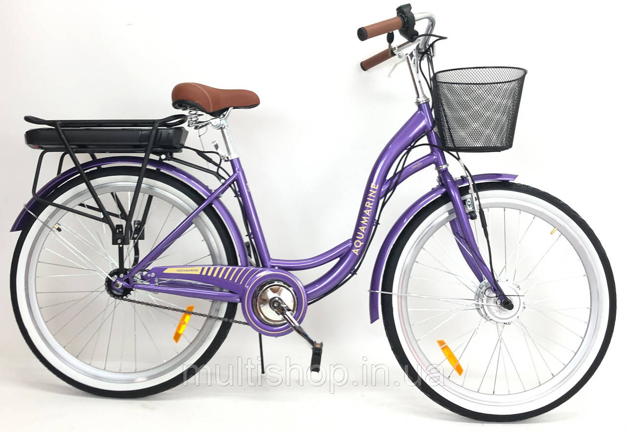 Електровелосипед Dorozhnik Akvamarin 26" (36 V 500 W, 18000 Ah) 2025 рік  ПЛАСТИКОВИЙ БОКС