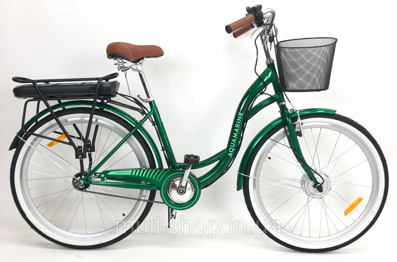 Електровелосипед Dorozhnik Akvamarin 26" (36 V 500 W, 18000 Ah) 2025 рік  ПЛАСТИКОВИЙ БОКС