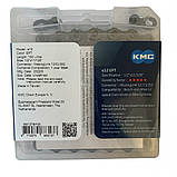 Ланцюг KMC e12 EPT 1/2 X 11/128 130 ланок з замком в боксі, фото 3